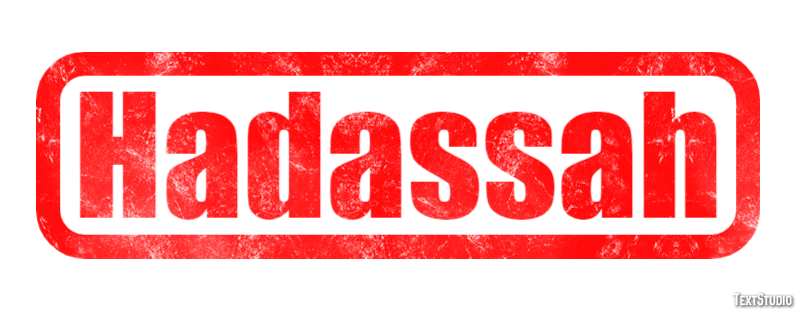Hadassah Tekst Effect