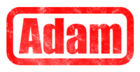 Adam Текстовый эффект