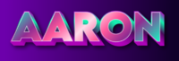 Aaron Efeito do texto