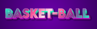 Basket-ball Effet de texte