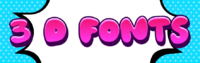 3 D Fonts Efekt tekstowy