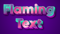 Flaming Text Text effect