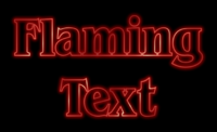 Flaming Text Efekt tekstowy
