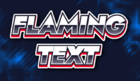 Flaming Text Текстовый эффект