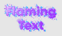 Flaming Text Effetto testo
