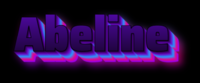 Abeline Effet de texte