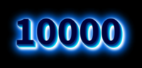 10000 Tekst effect