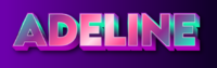 Adeline Текстовый эффект