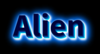 Alien Text effect