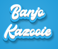 Banjo Kazooie Text effect