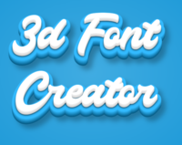 3d Font Creator テキスト効果
