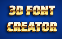 3d Font Creator Tekst effect