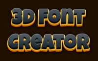 3d Font Creator Tekst effect