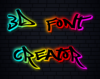 3d Font Creator Tekst effect