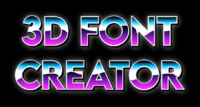 3d Font Creator Efecto de texto