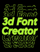 3d Font Creator Effet de texte