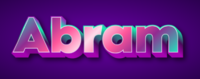 Abram Texteffekt