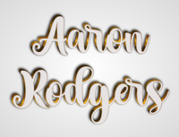 Aaron Rodgers Текстовый эффект
