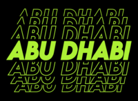 Abu Dhabi Effetto testo