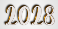 2028 Text effect