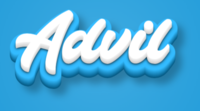 Advil Text effect