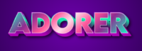 Adorer Effet de texte