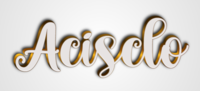 Acisclo Efecto de texto