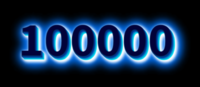 100000 テキスト効果