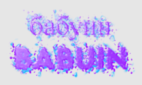 бабуин babuin Текстовый эффект