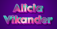 Alicia Vikander Efekt tekstowy