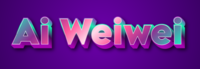 Ai Weiwei Text effect