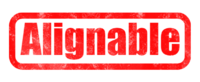 Alignable Text effect