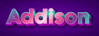 Addison Текстовый эффект