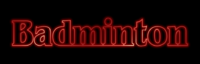 Badminton Text effect