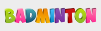 Badminton Effet de texte