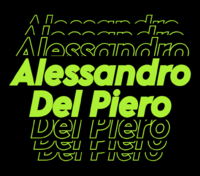 Alessandro Del Piero Efecto de texto