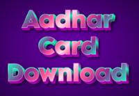 Aadhar Card Download Efekt tekstowy