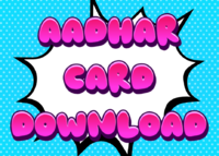 Aadhar Card Download Efecto de texto