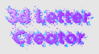 3d Letter Creator Metin efekti