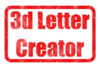 3d Letter Creator Tekst effect