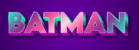 Batman Effet de texte