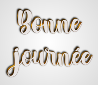 Bonne journée Effet de texte