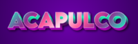 Acapulco テキスト効果