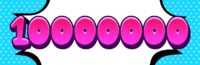 10000000 Text effect