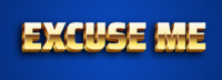 Excuse me Text effect