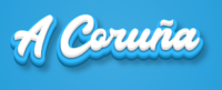 A Coruña Text effect