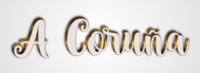 A Coruña テキスト効果