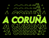 A Coruña Tekst effect
