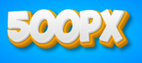 500px Efecto de texto