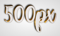 500px Текстовый эффект